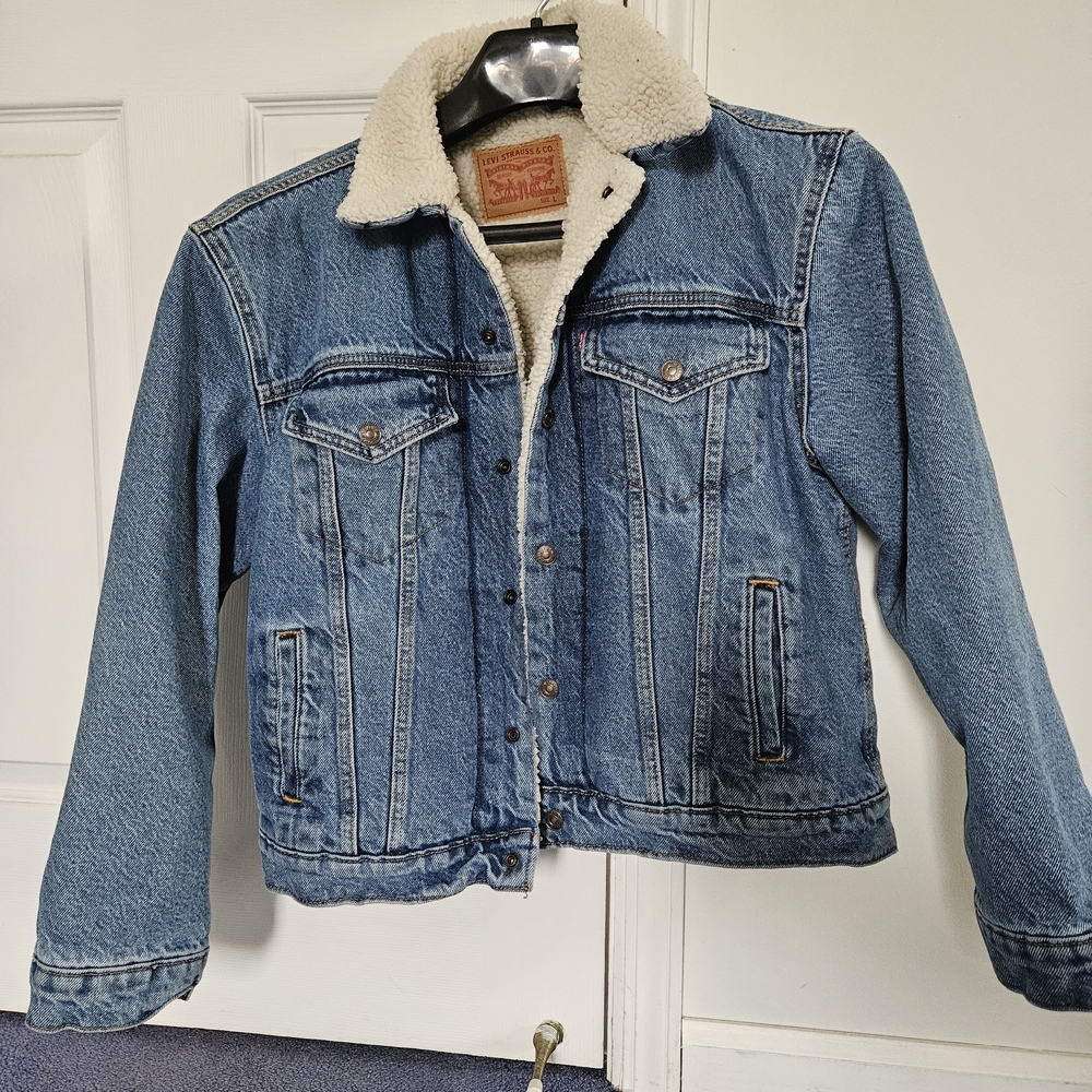 Levi's Blue Jean Jacket with Sherpa Lining